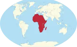Location of Africa