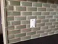 Ceramic tile backsplash