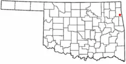 Location of Colcord, Oklahoma