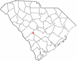 Location of Springfield, South Carolina
