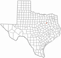 Location of Chatfield, Texas